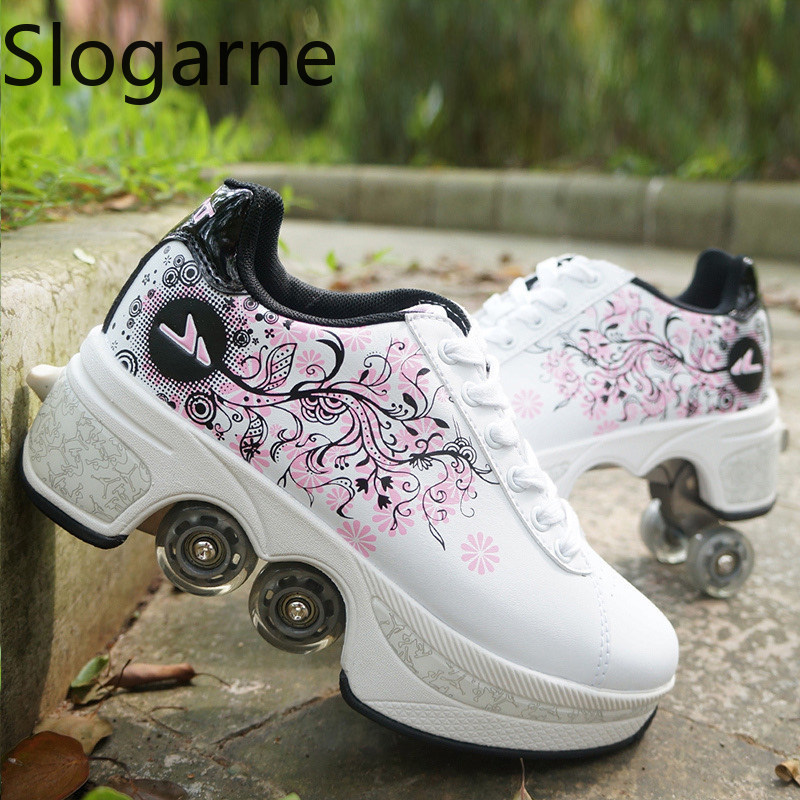 Men'S Shoes - Sepatu Roda Deformasi 4 Roda Wanita,