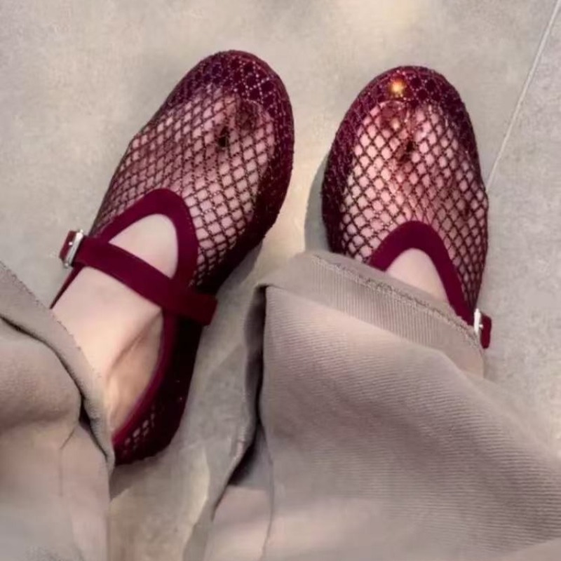 Sandals - Sandal Baotou Berhias Rhinestone Wanita 2026