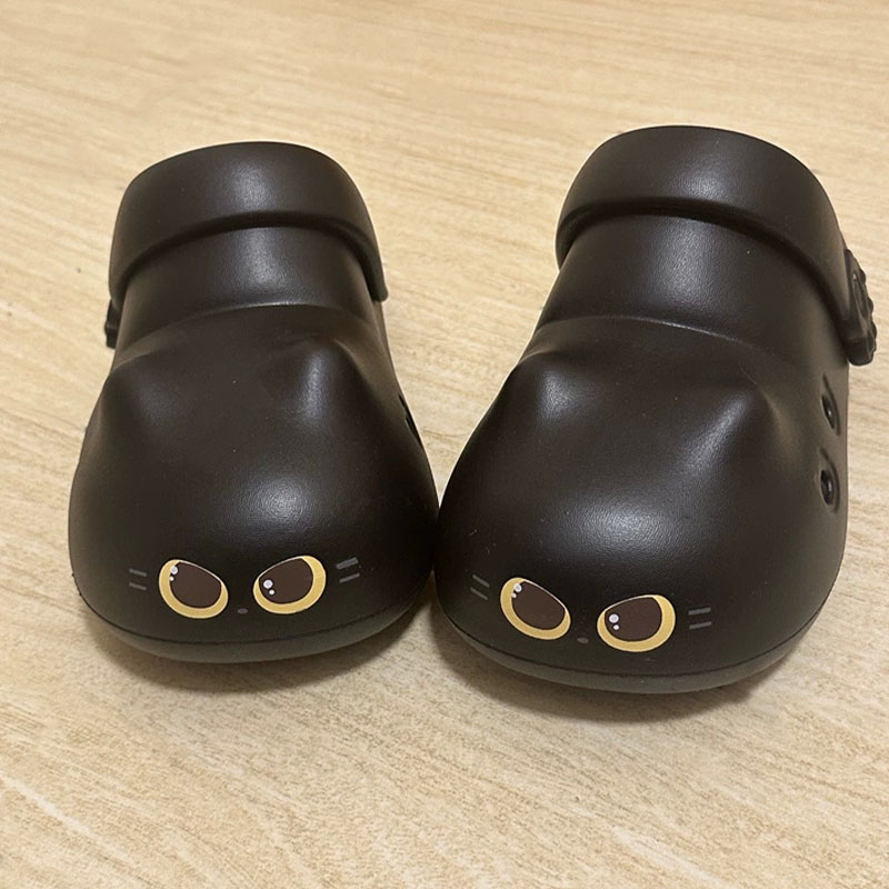 Boots - Sandal selop kucing hitam kreatif baru