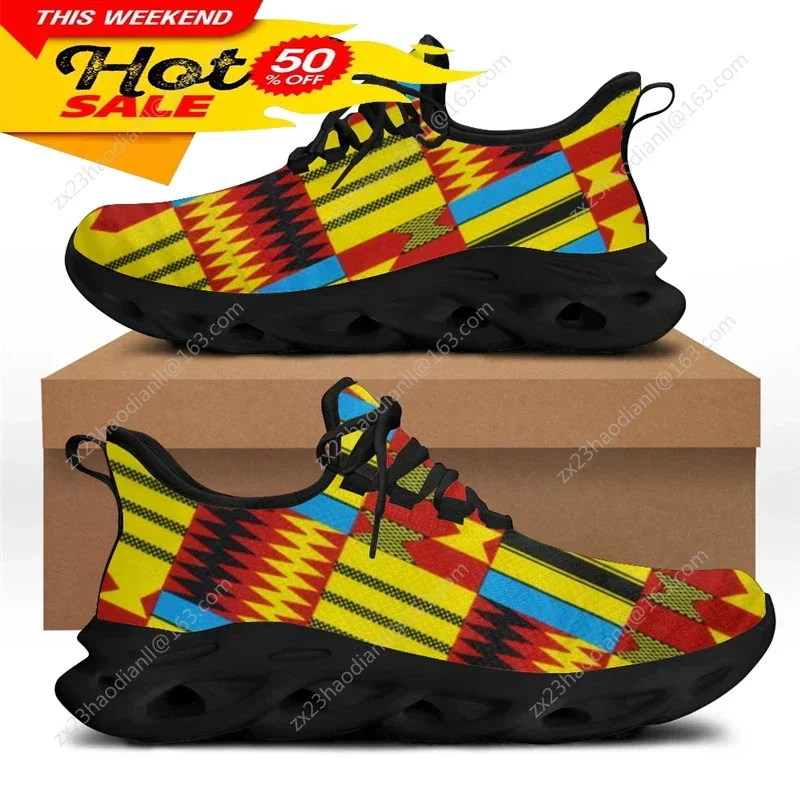 Sepatu Sneaker Pola Etnis Afri - Running Shoes ulasan dan harga