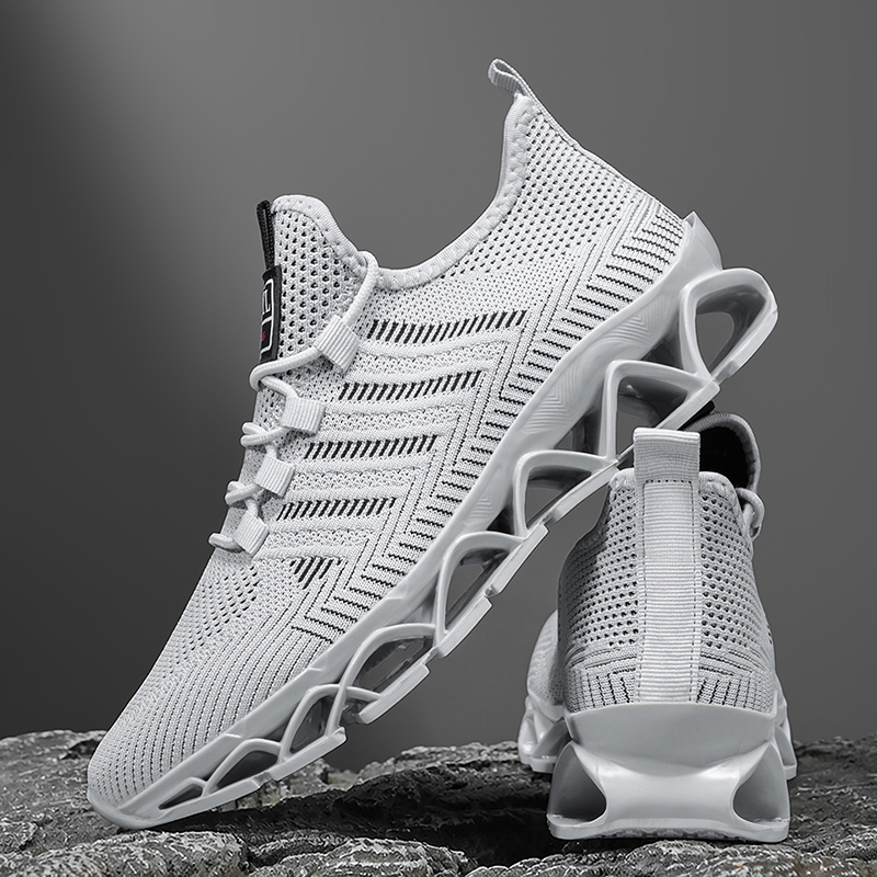 Sepatu Pria Sneakers Kasual un - Shock Absorbing Gym Trainers ulasan dan harga