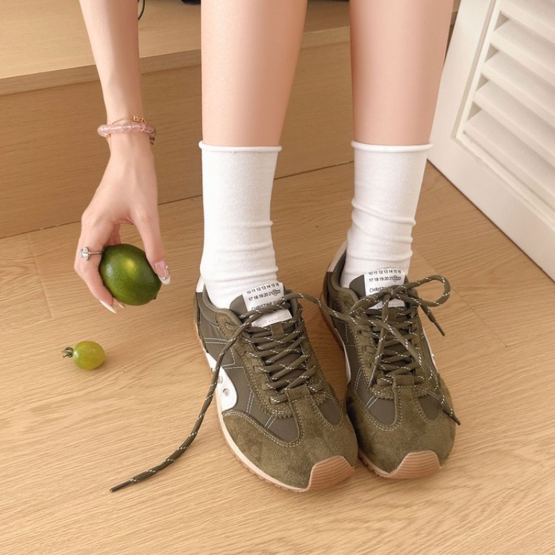 Sepatu kets blok warna retro s - Running Shoes ulasan dan harga