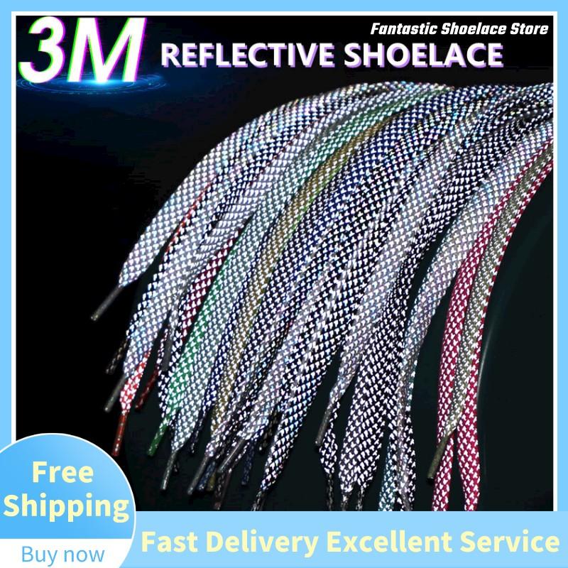 Tali Sepatu Reflektif 3M Tali  - Reflective Night Running Shoes ulasan dan harga